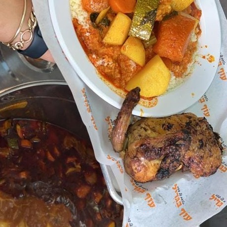 חצי עוף עם קוסקוס